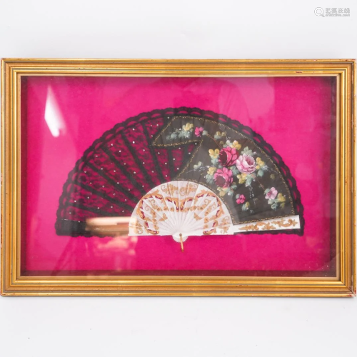 Chinese Oriental Framed Fan
