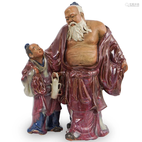 Chinese Semi Glazed Ceramic Figure