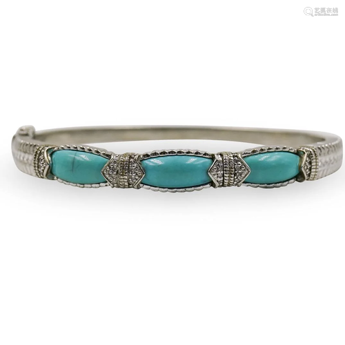 Sterling Silver and Turquoise Bracelet