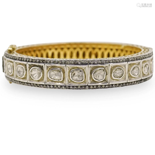 Antique Gold Diamond Bangle