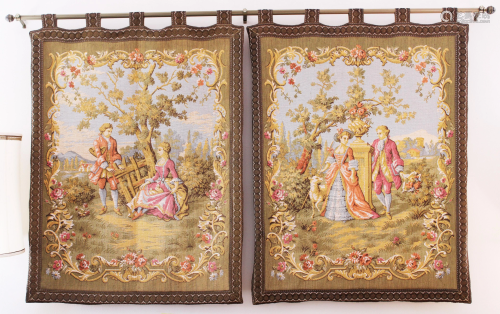 PR. FRENCH STYLE WOVEN TAPESTRIES