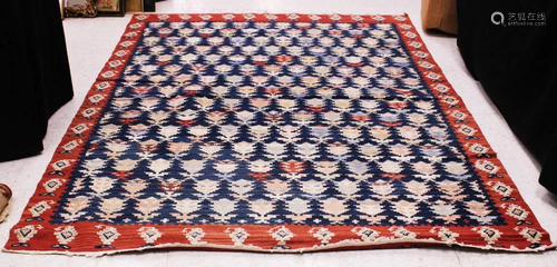 VINTAGE TRIBAL WOVEN AREA CARPET