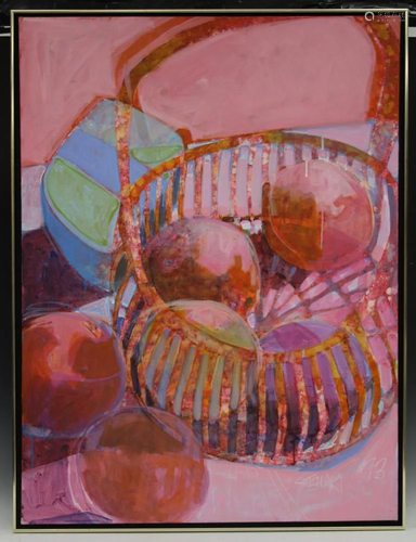 KIPP STEWART, STILL LIFE PAINTING, SIGNED, 1973