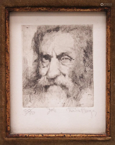 CHARLES BRAGG, LITHOGRAPH (PENCIL SIGNED)