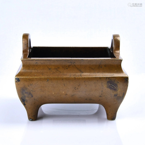 A BRONZE CENSER.QING PERIOD