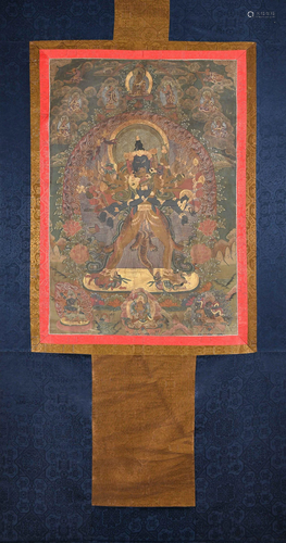 A THANGKA OF CHAKRASAMVARA