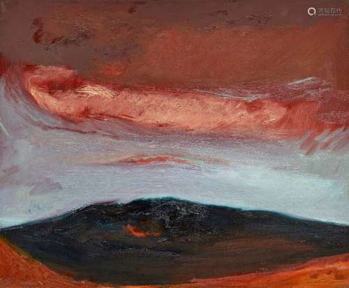 Maurice Cockrill RA, British 1935-2011- Red Source, 1988; oil on canvas, signed, titled and dated on