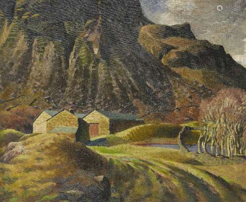 Bloomsbury School, early-mid 20th century- Upland Farm, c.1920; oil on canvas, 51x61cm Provenance: