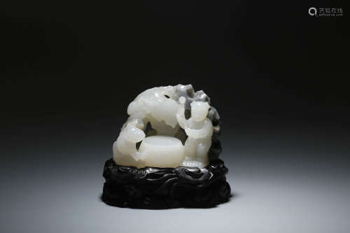 A Chinese White Jade Ornament