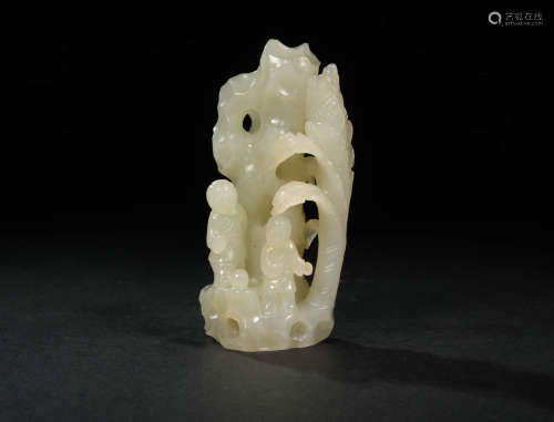 A Chinese Jade Boy Ornament