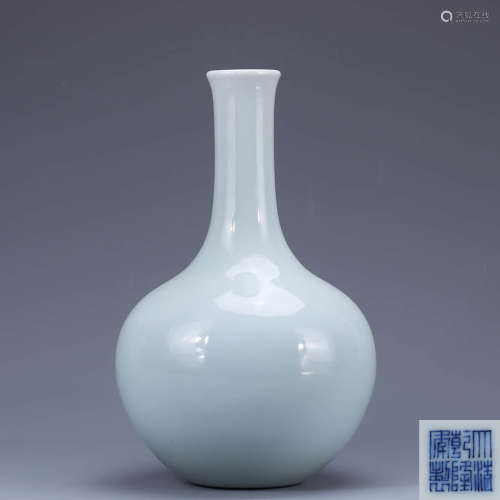 A Chinese Light Blue Glazed Porcelain Vase
