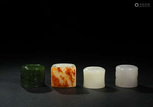 A Set of Chinese Jade Fingerstall