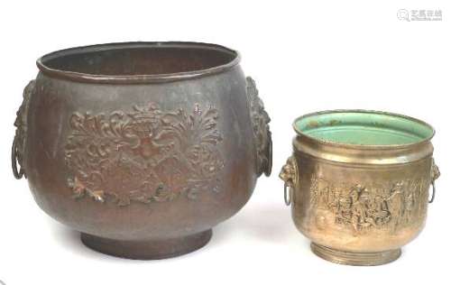 A Large Copper Jardiniere