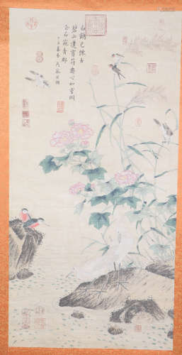 A Chinese Flower-and-plant Painting