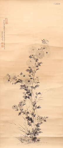 A Chinese Flower-and-plant Painting, Yun Shouping Mark