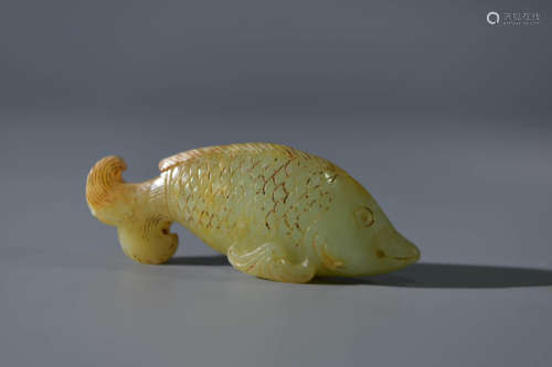 A Chinese Jade Fish Ornament