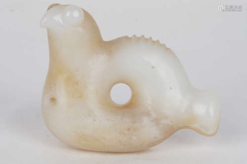 A Chinese Carved Hetian Jade Animal Ornament