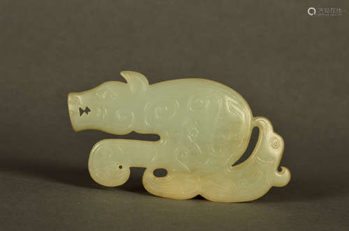 A Chinese Carved Jade Pendant