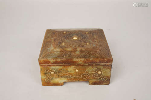 A Chinese Hetian Jade
Seal Box