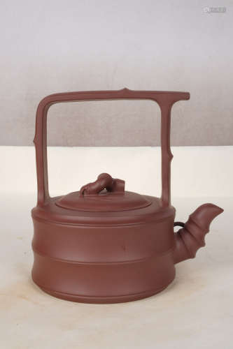 A Chinese Purple Teapot with “Wu Jun” Mark