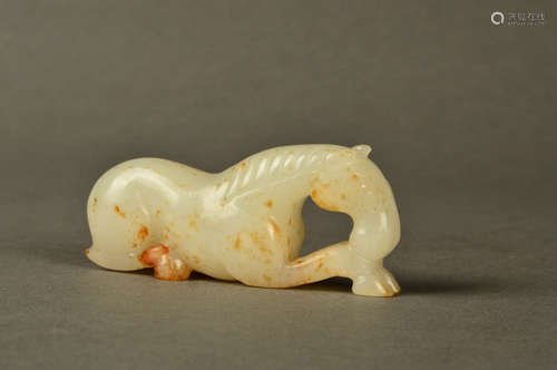 A Chinese Carved Hetian Jade Ornament