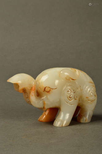 A Chinese Carved Hetian Jade Ornament