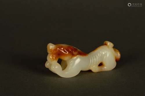 A Chinese Carved Hetian Jade Ornament