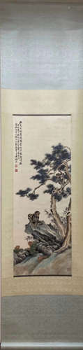 A Chinese Painting Scroll, Cai Xian Mark