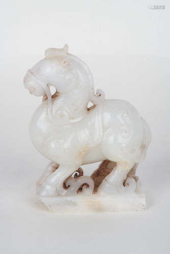 A Chinese Carved Hetian Jade Ornament