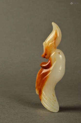 A Chinese Carved Hetian Jade Pendant