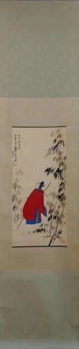 A Chinese Painting Scroll, Zhang Daqian Mark