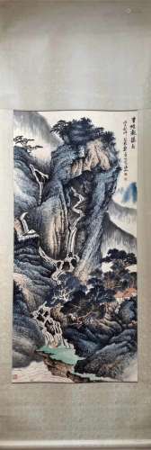 A Chinese Painting Scroll, Xu Wuchang Mark