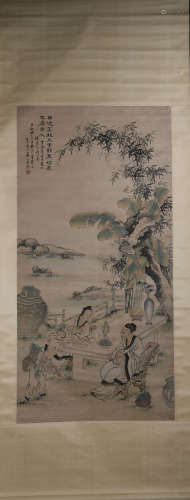 A Chinese Figure Painting, Su Liupeng Mark