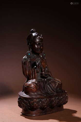 A Chinese Eaglewood Carved Buddha Statue