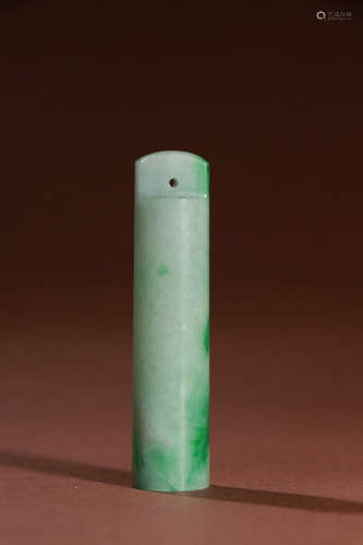 A Chinese Jadeite Arrow Tube