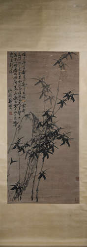 A Chinese Bamboo Painting, Zheng Banqiao Mark