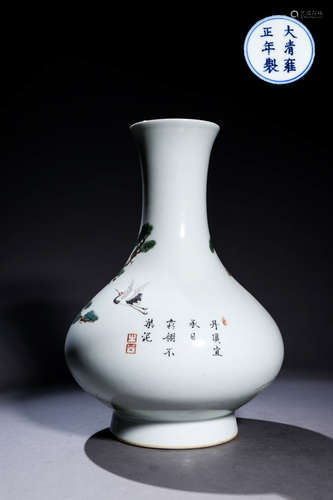 A Chinese Famille Rose Porcelain Vase