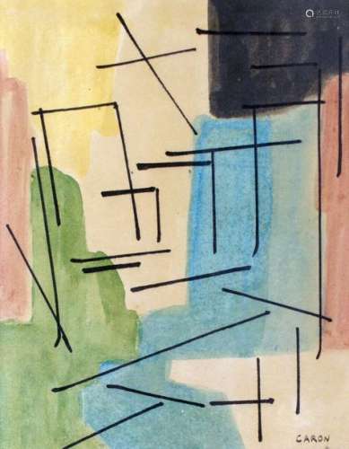 Marcel Caron (1890 1961) \nComposition \nWatercolor …