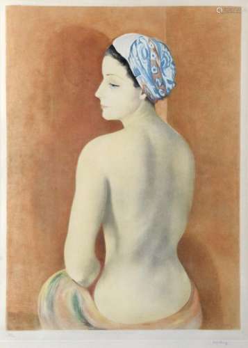 Moses KISLING (1891 1953) \nSitting nude with blue …