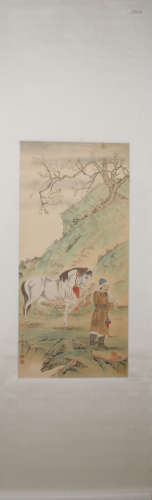 Qing dynasty Shen zhenlin's figure painting