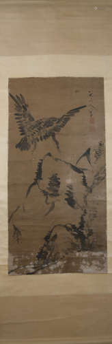 Ming dynasty Zhu da's flower and bird painting