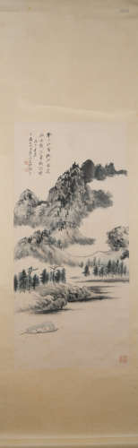 Modern Zhang daqian's landscape painting