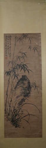 Qing dynasty Li shan's bamboo painting