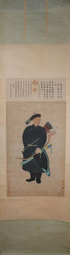 Qing dynasty Jin tingbiao's figure painting