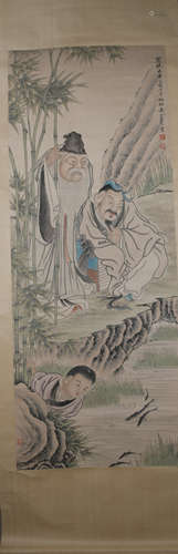 Qing dynasty Huang shanshou's figure painting