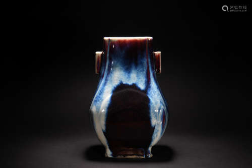Qing Dynasty transmutation glaze pot