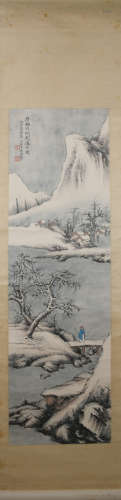 Qing dynasty Wu hufan's  landscape painting