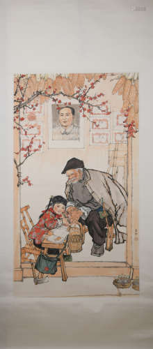 Mordern Jiang zhaohe's figure painting