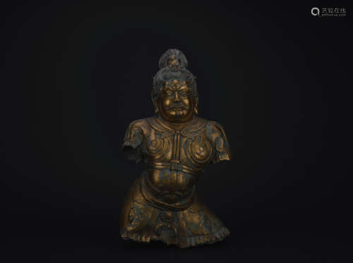 Qing dynasty gilt bronze statue of Gwan Yin