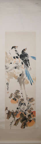 Modern Liu jiyou's flower and bird painting